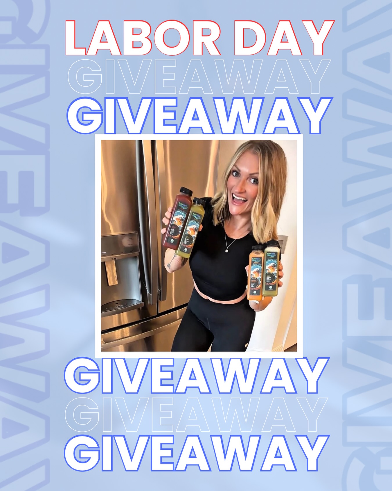 πΊπΈβ¨ LABOR DAY GIVEAWAY β¨πΊπΈ
To celebrate Labor Day weekend, I teamed up with @nutriwavejuices to give ONE lucky winner a Daily Wellness Box filled with 20 of my favorite fresh-pressed juices delivered straight to their door! A little end of summer reset, on us!!
π Prize:
One Daily Wellness Box
20 fresh-pressed juices
$219 value
π How to Enter (Must Complete All Steps!)π
1οΈβ£ Like this post
2οΈβ£ Follow @nutriwavejuices & @alissamarie.wellness
3οΈβ£ Share this post to your story and tag us
4οΈβ£ Comment and tag 3οΈβ£ of your friends so they can get in on the drawing too!
Bonus entries: Each tag in the comments counts as one extra entry (tag more friends for more chances!)
β° Giveaway Dates:
Starts Thursday, 09/03/2026 at 8 AM ET
Ends Monday, 09/07/2026 at 5 PM ET
π Winner will be selected on Monday September 7, 2026 at 5 PM ET.
π₯ BONUS: While you wait, take advantage of NutriWave Juices Labor Day Sale β Buy one box and get up to 10 extra juices for FREE! No code needed.
π Shop here:
https://www.nutriwavejuices.com/products/daily-wellness-box?sca_ref=10321172.Sf7XY7KsCoGDbC7&utm_source=10321172&utm_medium=affiliate&utm_campaign=affiliate_launch
Good luck to everyone entering! β¨π
Open to U.S. residents 18+ (AK and HI Excluded). No purchase necessary. Void where prohibited.
This giveaway is not sponsored or endorsed by Instagram.
By entering, participants agree that their name/Instagram handle may be announced publicly once confirmed.
#giveaway #coldpressed #juices #laborday #laborday