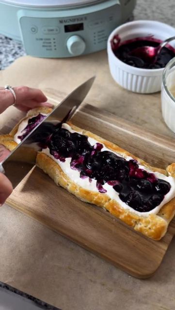 This blueberry cheesecake danish tastes like something from a bakery but with a lighter, higher protein twist ✨

Flaky puff pastry, creamy cheesecake filling and warm blueberry compote. Honestly one of the best things I’ve made lately.

UsingThe Combo Air Fryer by @cookmagnifique for that perfectly crisp puff pastry￼ 🤍

It’s currently on sale for Memorial Day and you can stack my code ALISSA10 for even more savings.

One of my favorite things about it:
Non-Toxic Cooking: The only materials your food touches are glass & stainless steel. No mystery chemicals and no more worrying about your family’s safety.

What you need:
• 1/2 sheet puff pastry
• 1/2 cup cottage cheese
• 2 oz fat-free cream cheese
• 2–3 tbsp vanilla sugar-free pudding mix ( I use simply desserts protein pudding)
• 1 tbsp maple syrup or sweetener
• 1/2 cup blueberries
• splash of water

	1. Air fry puff pastry until deeply golden and flaky. Make sure to egg wash and use a fork to poke holes throughout 
	2. Simmer blueberries with a splash of water until jammy.
	3. Blend cottage cheese, cream cheese and maple syrup until smooth. Stir in pudding mix after blending and refrigerate while your pastry is in the air-fryer 
	4. Spread cheesecake filling onto pastry and top with blueberry compote.
	5. Optional: Air fry another 1–2 minutes just to warm slightly.

(for more protein add a scoop of vanilla protein powder)

Whole danish has over 25g protein🤍

#nontoxichome #proteinpacked #cottagecheese #breakfast #easyrecipes