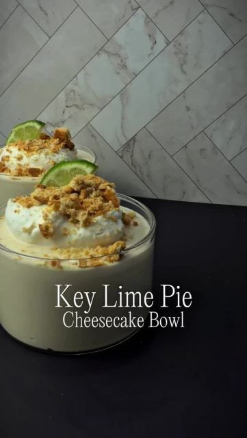 🍋‍🟩 Key lime pie vibes, but make it high protein and actually filling and pack it with 30g of protein per serving! 
Perfect for summer!☀️

This creamy cheesecake bowl tastes like dessert but works as breakfast, snack or post-workout fuel. Blended cottage cheese makes the texture silky, fresh lime gives that classic tang and whey isolate boosts the protein so it keeps you full for hours.

Save this easy healthy recipe.

Ingredients
• 1 cup cottage cheese (I use @good_culture)
• 1 serving Vanilla protein
• 2 tbsp pure maple syrup or honey 
• 1 tbsp cashew butter
• 3–4 tbsp fresh lime juice
• 1–2 tsp lime zest
• 1/4 tsp vanilla extract
• Splash almond milk if needed for blending

Optional toppings
Whipped cream, graham cracker crumbs, extra lime zest

Instructions
	1.Add cottage cheese, protein powder, maple syrup, cashew butter, lime juice, lime zest and vanilla to a blender.
	2.Blend until completely smooth and creamy. Add a small splash of almond milk if needed.
	3.Refrigerate 30–60 minutes to thicken and deepen the flavor.
	4.Divide into two servings and add toppings if desired.

#keylimepie  #summer  #proteinpacked  #easyrecipe  #healthyrecipes
