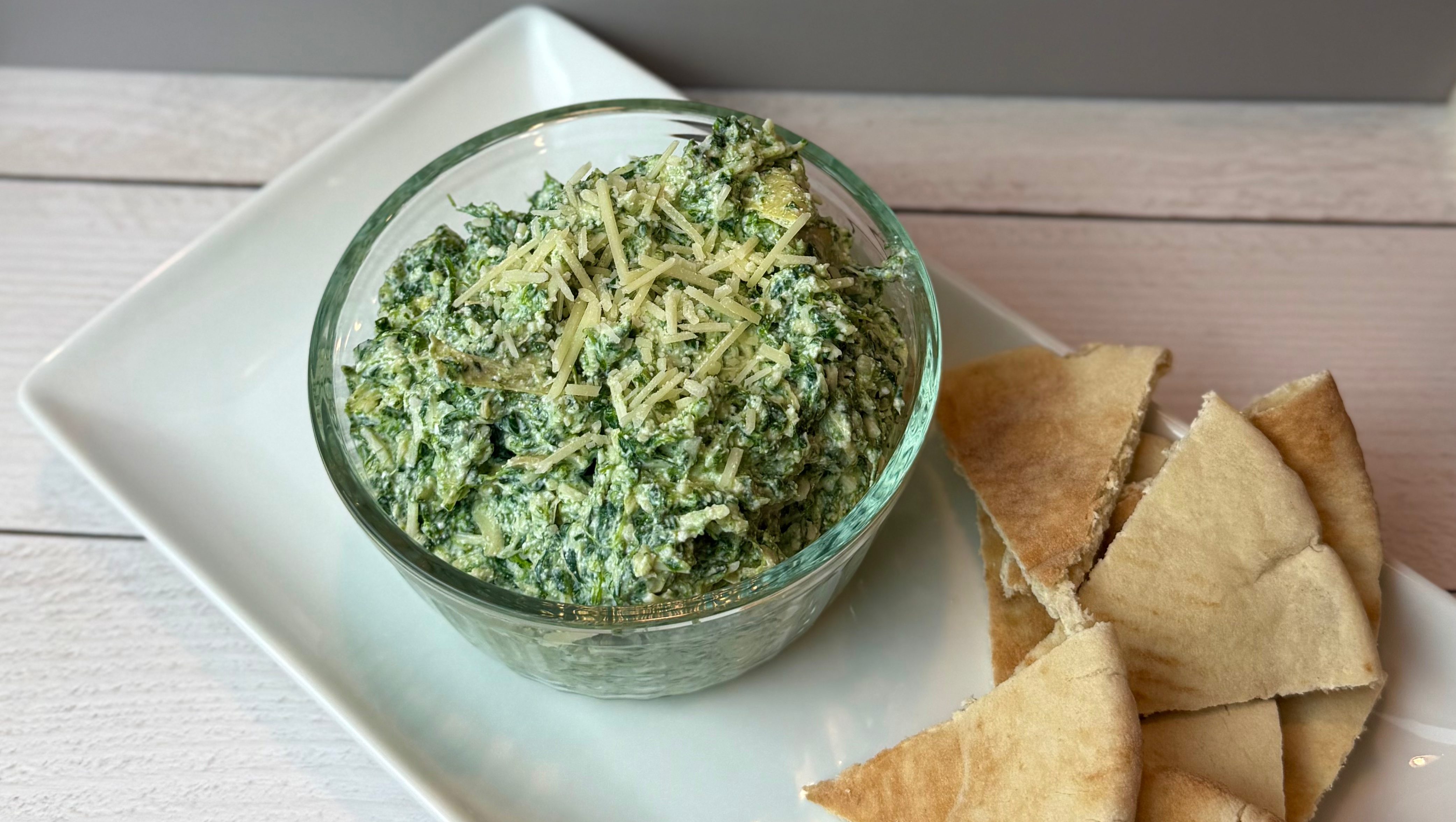Creamy Spinach Artichoke Cottage Cheese Dip