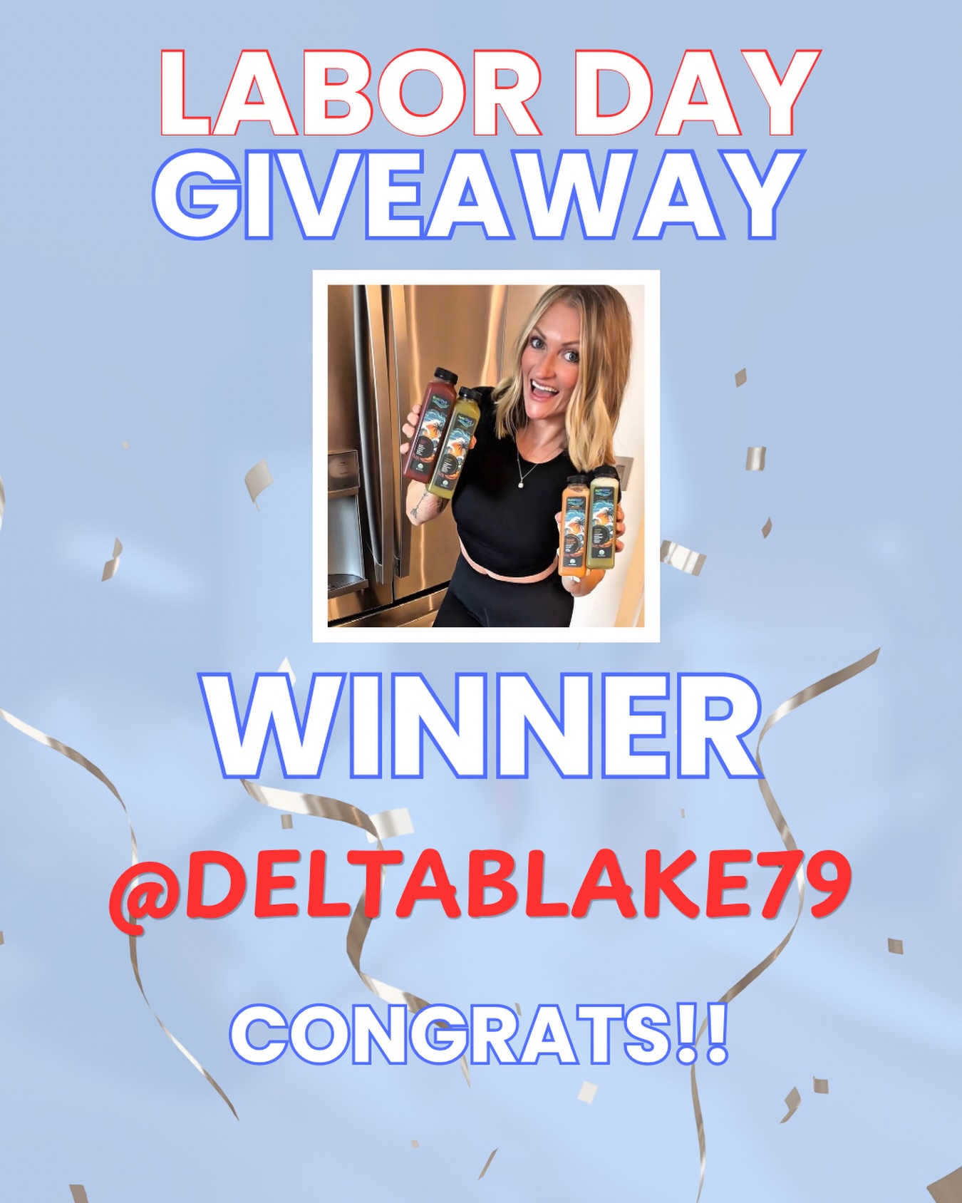 πΊπΈβ¨ LABOR DAY GIVEAWAY WINNER β¨πΊπΈ
Congratulations to @deltablake79
To celebrate Labor Day weekend, I teamed up with @nutriwavejuices to give ONE lucky winner a Daily Wellness Box filled with 20 of my favorite fresh-pressed juices delivered straight to their door! A little end of summer reset, on us!!
β¨If youβre interested in trying these AMAZING juices β Buy one box and get up to 10 extra juices for FREE! No code needed.
π Shop here:
https://www.nutriwavejuices.com/products/daily-wellness-box?sca_ref=10321172.Sf7XY7KsCoGDbC7&utm_source=10321172&utm_medium=affiliate&utm_campaign=affiliate_launch
Open to U.S. residents 18+ (AK & HI excluded). No purchase necessary. Void where prohibited. This giveaway is not sponsored or endorsed by Instagram. By entering, participants agreed that their name and/or handle will be announced publicly once confirmed.
#giveawaywinner #healthylifestyle #coldpressedjuice #winner #juice