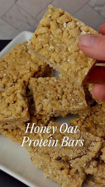 Most store bought protein bars are expensive and packed with added sugars, fillers and ingredients you can barely pronounce.

These homemade Honey Oat Bars are made with simple ingredients, take just minutes to prep, and are perfect for a grab and go snack throughout the week. They’re crispy, lightly sweet and packed with protein to help keep you satisfied between meals.

Recipe (Makes 12 bars)

• 2 cups rice crisps
• 3/4 cup sprouted rolled oats, lightly pulsed
• 1 cup vanilla protein powder
• 1/4 cup cashew or almond butter
• 1/3 cup honey
• 1 tsp vanilla extract
• Pinch of salt
• 1/3–1/2 cup almond milk

Directions:

1. In a large bowl, combine rice crisps, oats, protein powder and salt.
2. Warm the nut butter and honey until smooth and runny. Stir in vanilla.
3. Pour over the dry ingredients and mix.
4. Add almond milk a little at a time until the mixture becomes sticky and holds together when pressed.
5. Firmly press into a lined 8x8 pan.
6. Refrigerate for 1-2 hours, then slice into 12 bars.

Simple ingredients. Easy prep. A delicious high-protein snack you’ll want to keep stocked in your fridge.

#proteinbar #proteinsnack #easyrecipe #healthysnacks #honey