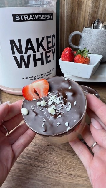 Chocolate Covered Strawberry Protein Dessert Cups

This is one of those desserts that feels like you’re cheating, but is made with simple, real ingredients.

The creamy strawberry layer is packed with protein, fresh strawberries add the perfect burst of sweetness, while the chocolate topping brings everything together for that classic chocolate-covered strawberry flavor.

I made these with Strawberry Naked Whey from @nakednutrition because it’s made with 100% grass-fed whey, real dried strawberries and coconut sugar, that’s it!
No artificial sweeteners, flavors, colors or preservatives. It blends perfectly into recipes like this while adding 25g of protein per serving.

Save this one for your next sweet craving!

Strawberry Protein Layer
• 1 cup cottage cheese
• 2 scoops Strawberry Naked Whey
• 1 tbsp cashew butter
• 1 tbsp maple syrup
• 1 tsp strawberry extract or vanilla works 

Blend until completely smooth

Layer into dessert cups with:
• diced fresh strawberries

Chocolate Topping
• dark chocolate chips
• coconut oil

Pour the melted chocolate over the strawberries and refrigerate for about 60 minutes until chilled. 

Finish with:
• White chocolate shavings
• Fresh strawberry

#nakednutritionpartner #chocolatedessert #easyrecipes #proteinpacked #healthyrecipes